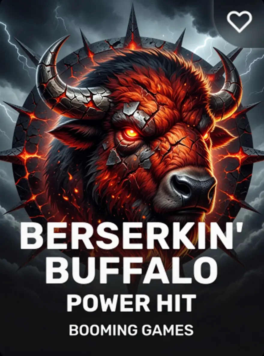 Red fire bull icon for Booming Games pokie