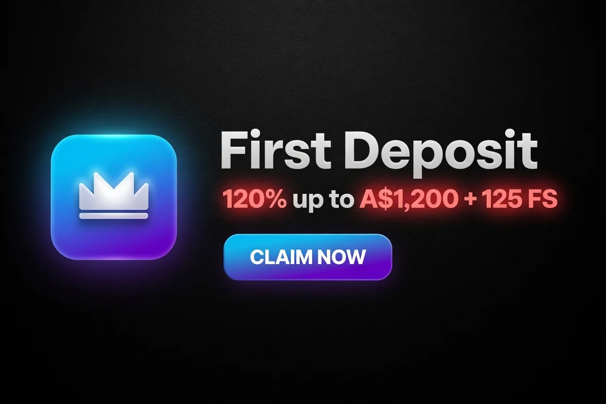 First deposit bonus offer of up to A$1200