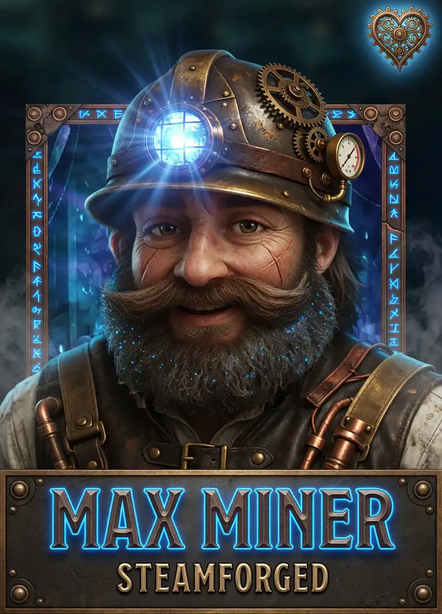 Max Miner Steamforged online pokie game
